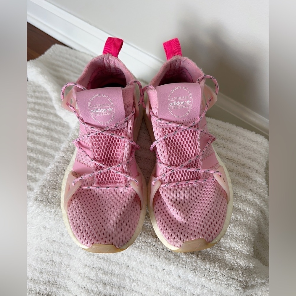 adidas Pink and Navy Women's Sneakers - Picture 10 of 15